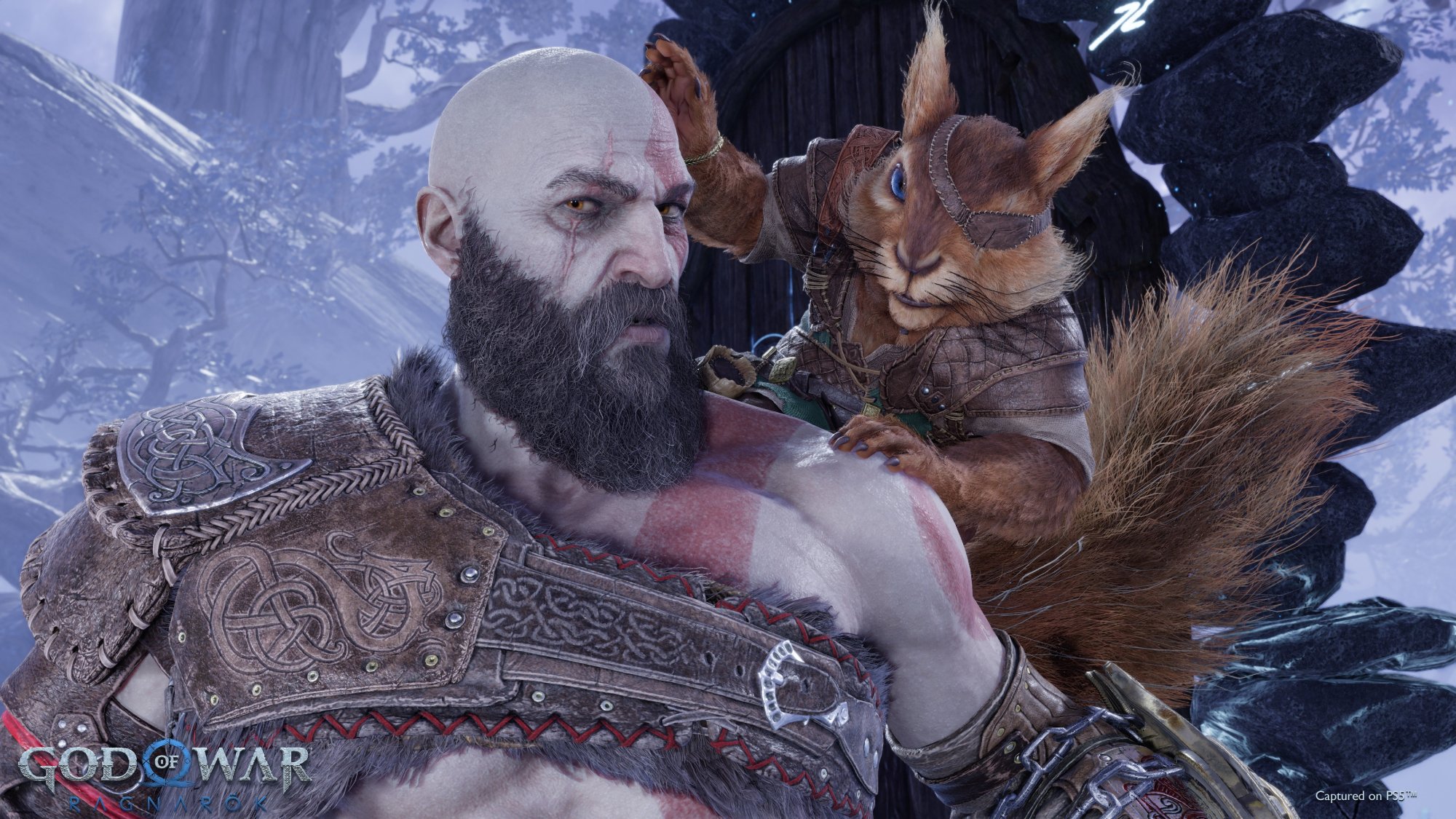 Ragnarök doesn't take himself dead seriously, although Kratos usually does.