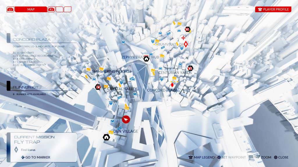 Mirror's Edge Catalyst Map