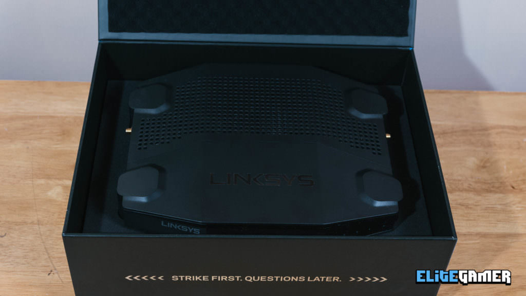 The Linksys WRT32X Neatly Packed